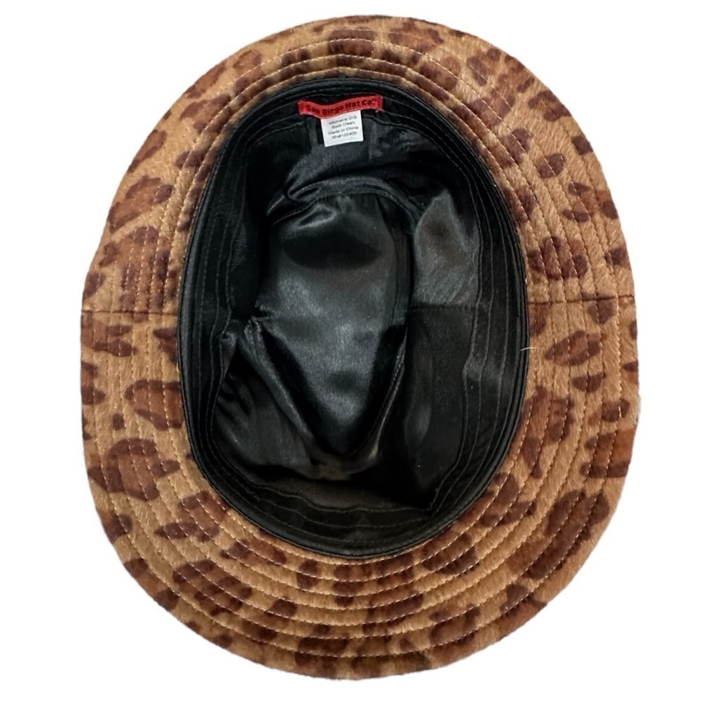 San Diego Hat Co- Leopard Print Hair Fedora - Picture 6 of 7
